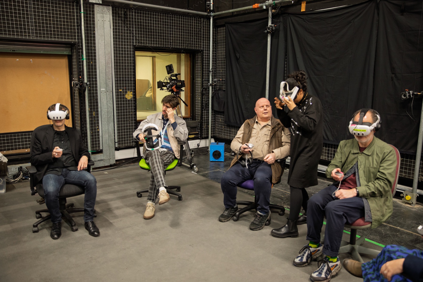 Visitors testing Terra Nova in VR at VIP Studio